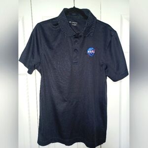 Harriton NASA polo collar shirt size small